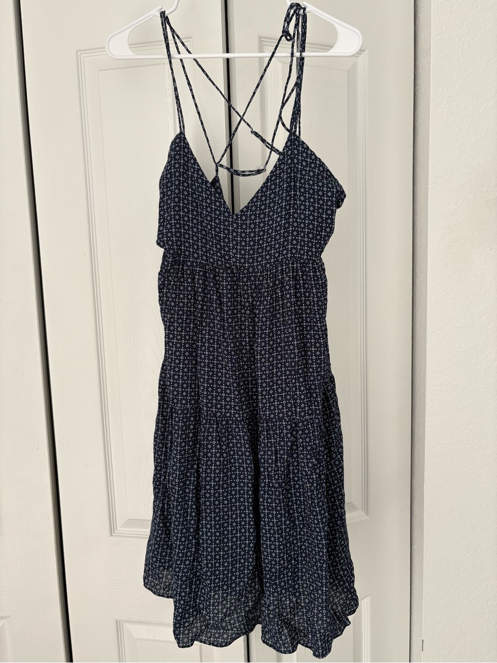 Millibon Navy Floral Crisscross Sundress